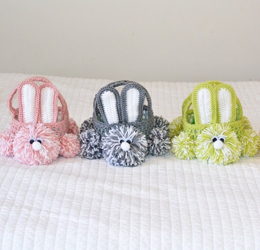 Crochet Easter Bunny Basket Pattern