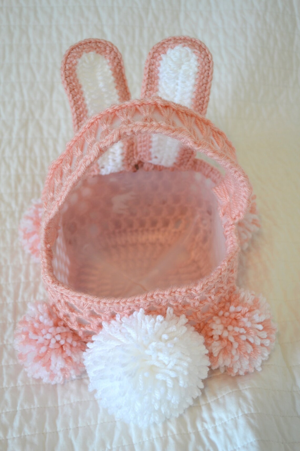 Crochet Easter Bunny Basket Pattern Etsy
