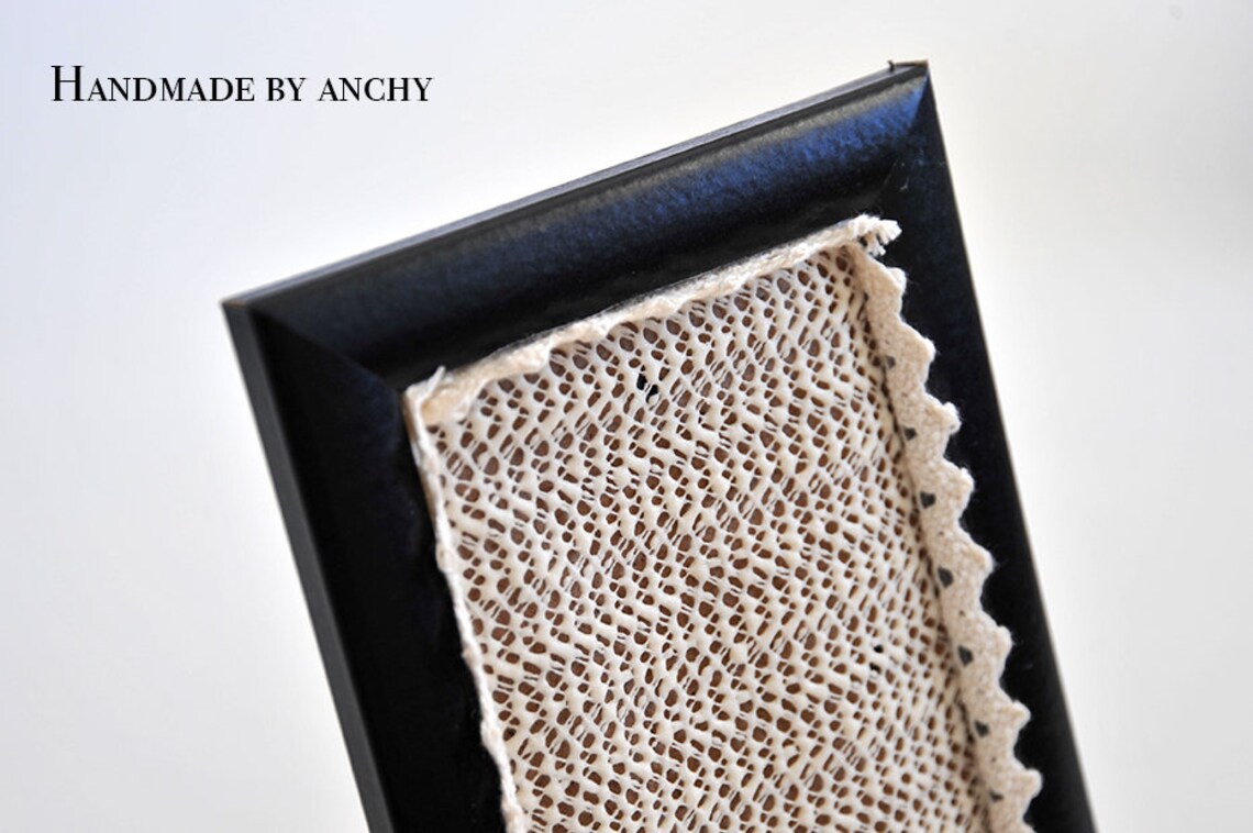 Photo Frame Earring Holder/picture Frame Jewelry Rack/black Etsy