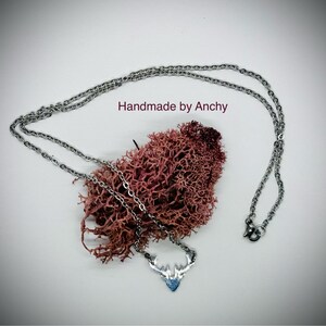 Stainless steel antler necklace