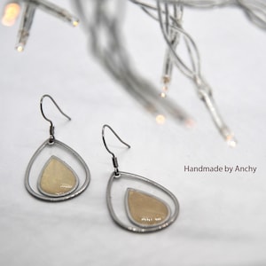 Dangle drop stainless steel earrings