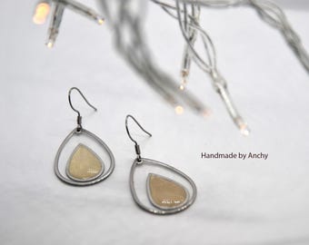Dangle drop stainless steel earrings