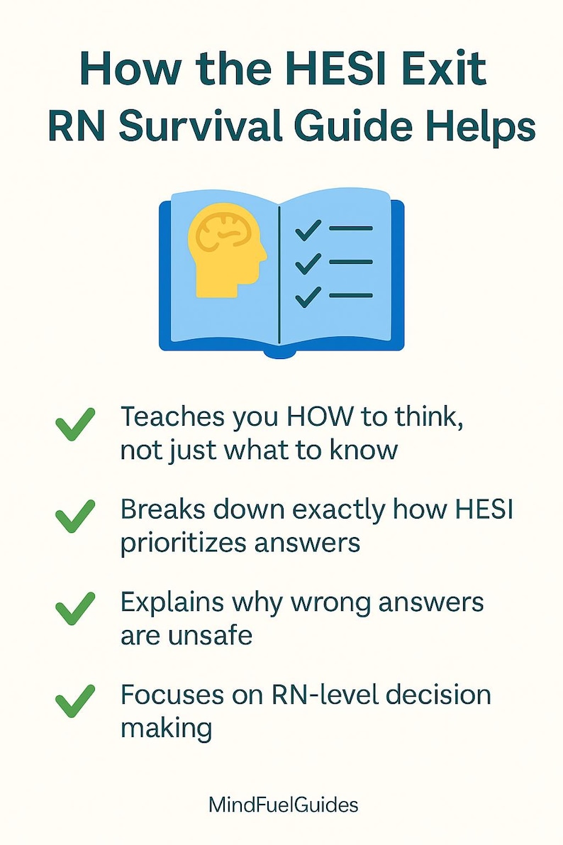 HESI Exit RN Study Guide 2026 | Review+ Practice Questions + Rationales ...