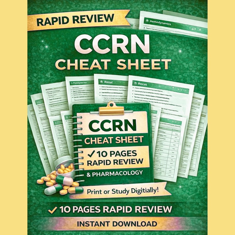 Ccrn Quick Guide Ccrn Review - Etsy
