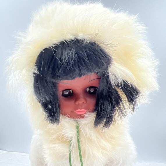 Vintage Alaska Eskimo Inuit Style Doll – Fur Parka Outfit – 13