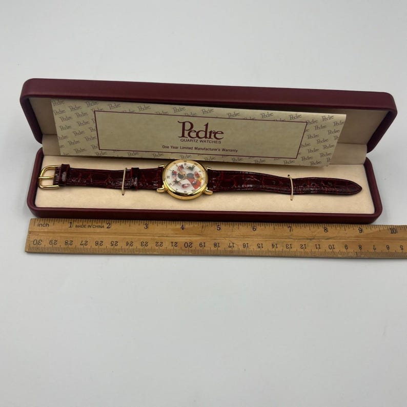 NEW, RARE, VTG Snow White and Seven Dwarfs Limited Edition Pedre Watch with Box image 5
