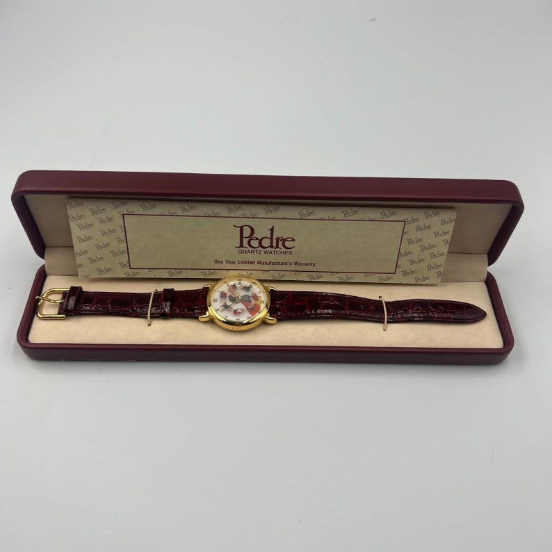 NEW, RARE, VTG Snow White and Seven Dwarfs Limited Edition Pedre Watch with Box image 1