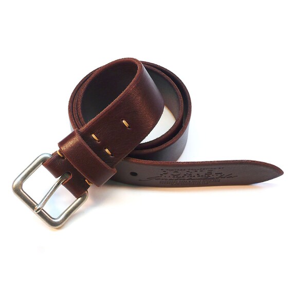 Items similar to Brown leather belt on Etsy