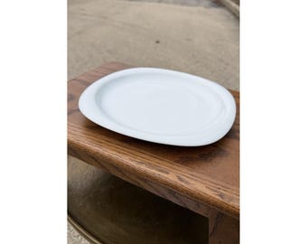 Plato llano de porcelana blanca Rosenthal Studio Line Germany de 28 cm (11 pulgadas)