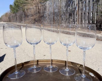 Rosenthal Studio Line Kristallvinglas Set med 5 pärlstänger Tyskland