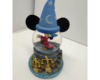 Disney Fantasia Mickey Mouse Sorcerer Apprentice Snow Globe - Used - Excellent