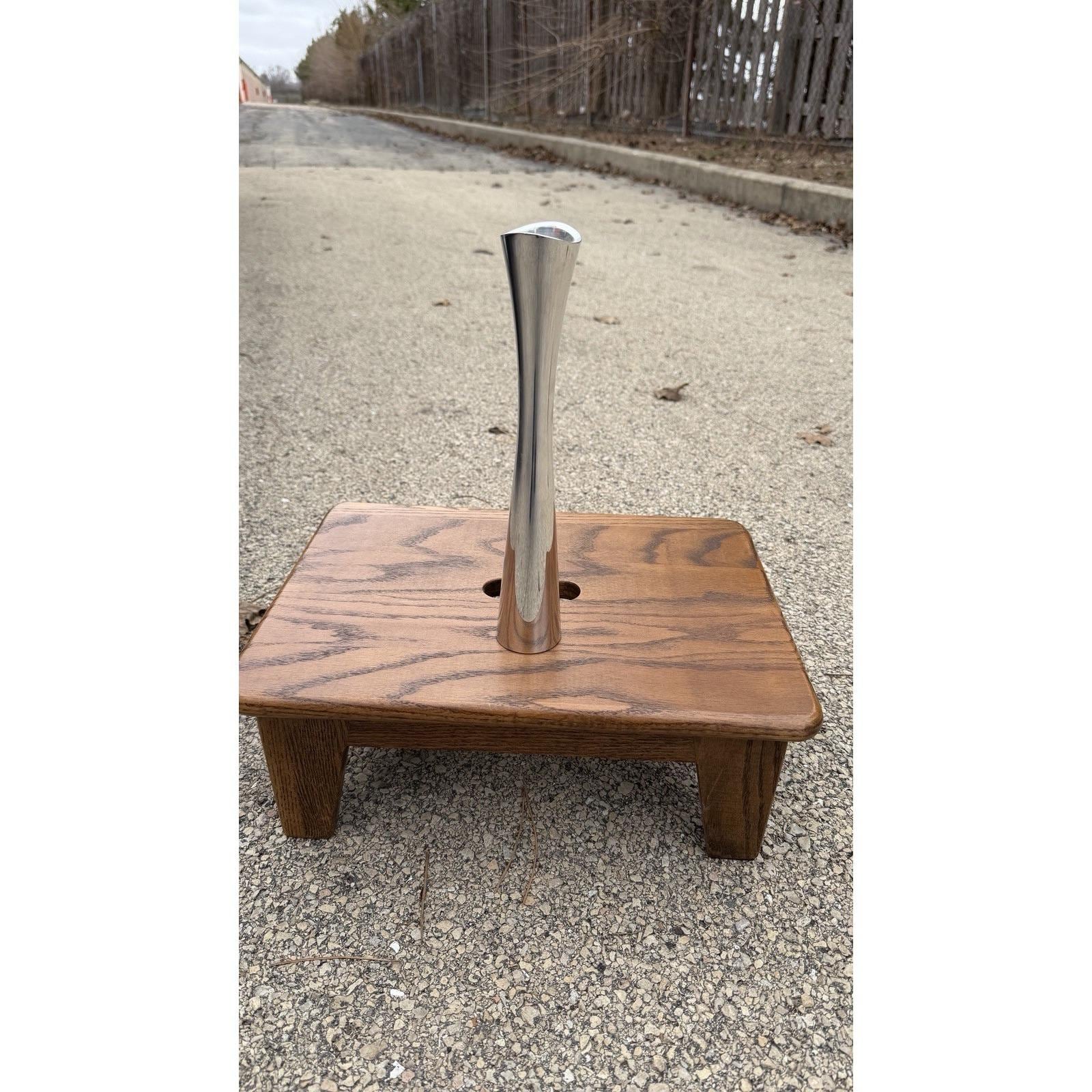 Nambe Studios Enkel Konisk Ljusstake Silverton Modern 11"