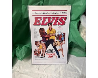 Vintage Elvis Presley "Tickle Me" Movie Poster Print Rock n Roll Wall Art