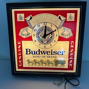 Budweiser バドワイザー ビンテージ 時計 壁掛け時計 ビール看板 2026