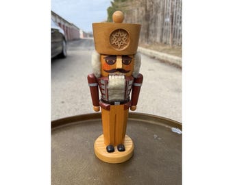 Vintage Erzgebirge Expertic Wooden Nutcracker GDR East Germany 10"