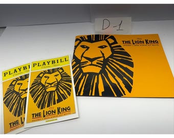 Disney The Lion King Broadway Musical Playbill Program Lot D-1