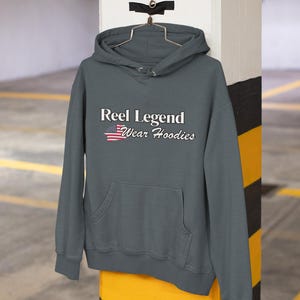 Fishing Hoodie Sweatshirt Pullover Reel Legend Wear Hodies, Angler Hooded Sweatshirt, Outdoor Lifestyle Hoodie, Fishing Gifts, Anggler, Fish
