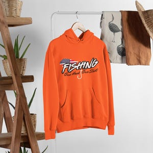Fishing One Hook One Shot Hoodie Sweatshirt Pullover, Angler Hooded Sweatshirt, Outdoor Lifestyle Hoodie, Fishing Gifts, Anggler, Fishing