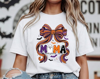 Mama Halloween PNG: Ghost Bat Spooky Fall Clipart Sublimation Design (Digital Download)