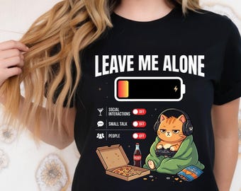 Funny Introvert Gamer Cat PNG: Anti Social Gaming Meme (Digital Download)
