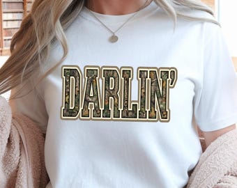 Darlin Camo Western PNG: Rustic Country Hunting (Digital Download)