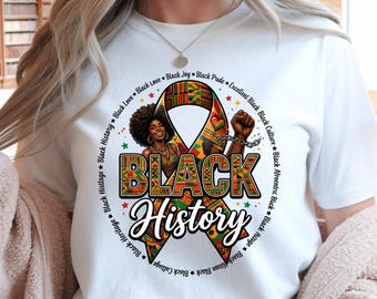 Black History PNG: Afrocentric Pride Celebration Art (Digital Download)