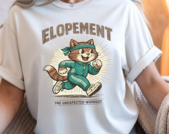 Elopement The Unexpected Workout PNG: Wedding Humor Graphic png Minimalist Bridal Quote Clipart (Digital Download)