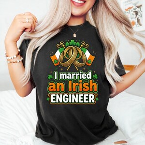 Jag gifte mig med en irländsk ingenjör PNG: St. Patrick's Day-humor (digital nedladdning)