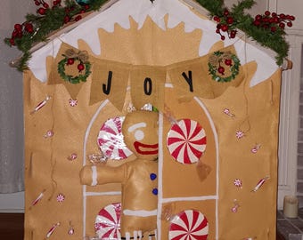 Handmade Gingerbread Man Ornament - Christmas Cookie Decor