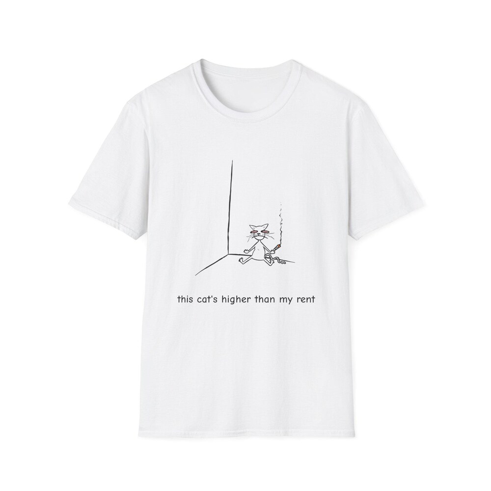 Funny Cat Weed Unisex T-Shirt For Pet Owners Or Weed Lovers, Animal Graphic Shirt, Funny Weed Shirts, Funny Cat Shirts, Marijuana, Stoner Urbanshirtlab