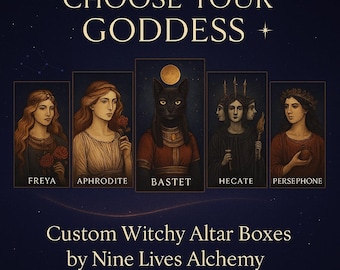 Custom Goddess Altar Box: Witchy Ritual Set