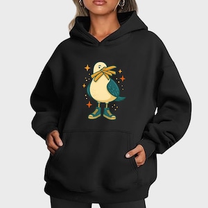 Seagull with Fries and Sneakers Fun T-Shirt – Cute Coastal Bird Graphic Tee for Beach Lovers and Summer Vibes