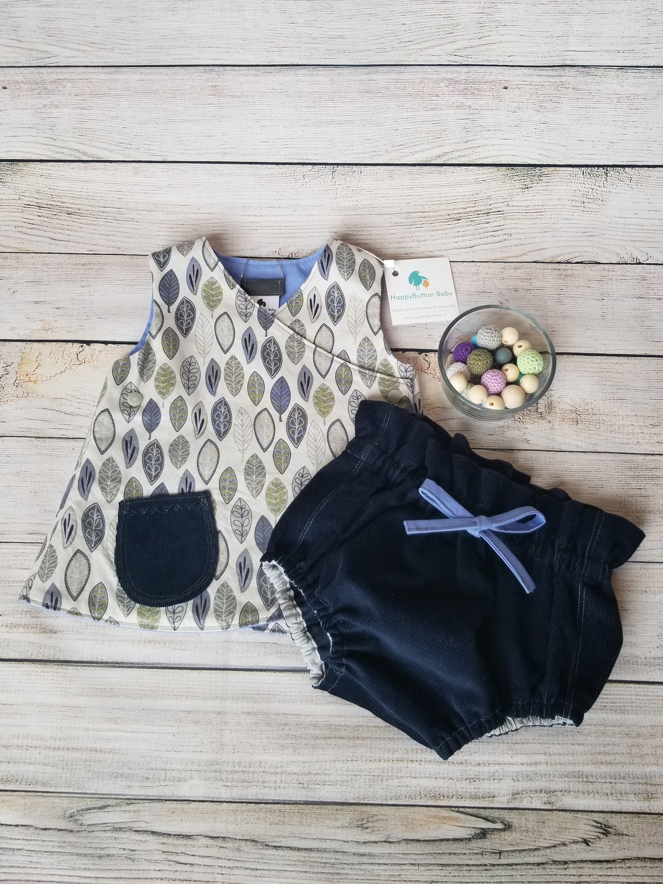 Baby Wrap Top and Paperbag Bloomers Summer Baby Clothing Set 12 18 Months