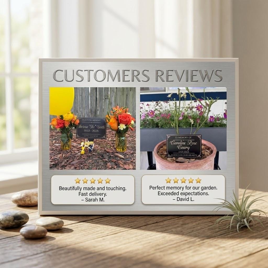 Personalized Memorial Grave Marker Sign – Custom in Memory of