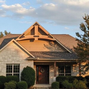 Rustic Gable Decorations Custom Wood Gables & Decorative Trusses | Solid Cedar or Pine | Made to ...