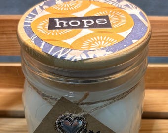 100% Soy Wax 12 Oz Mason Jar Candle Hope Cowboy Britches Scent