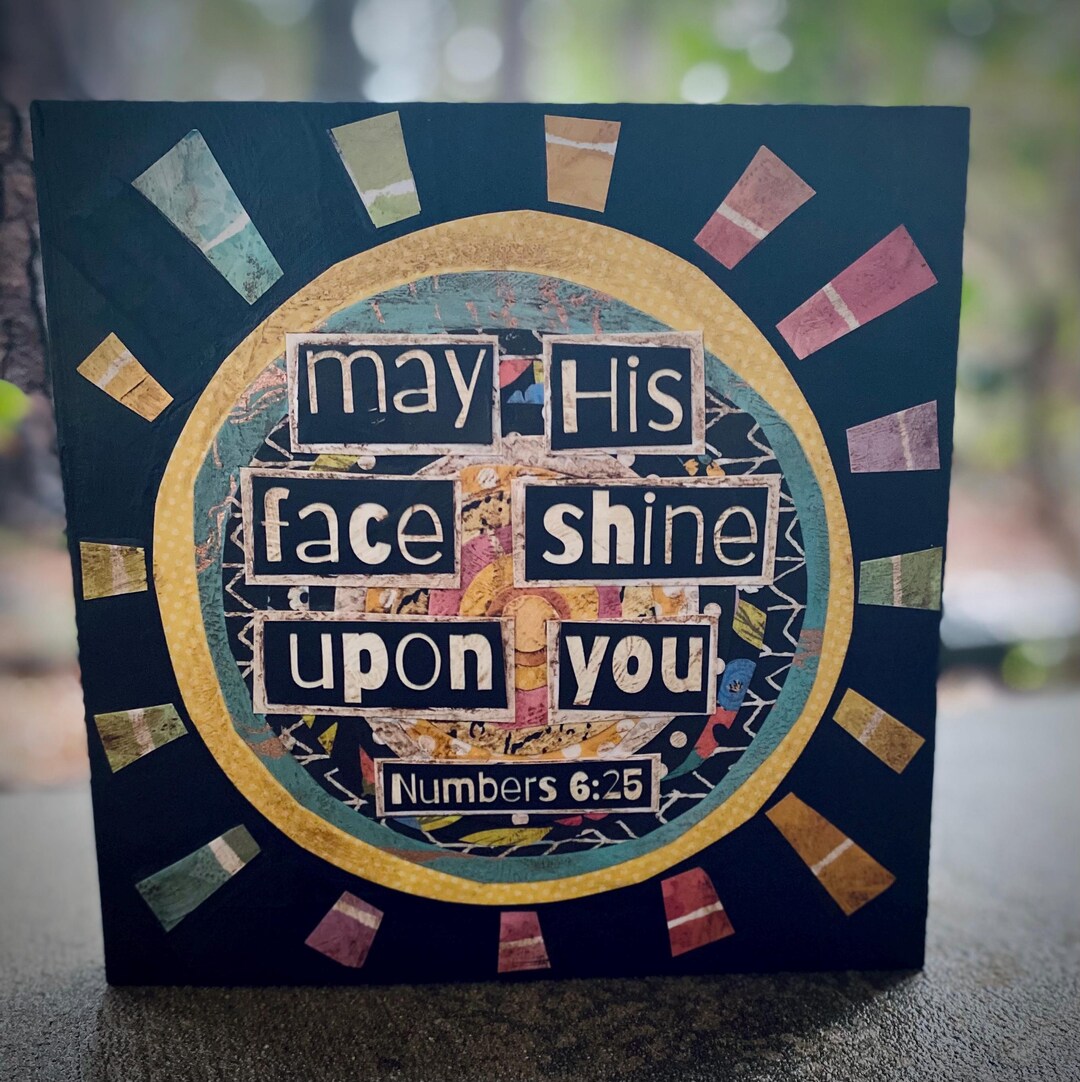 Wood Frame Panel May His Face Shine Upon You - Etsy