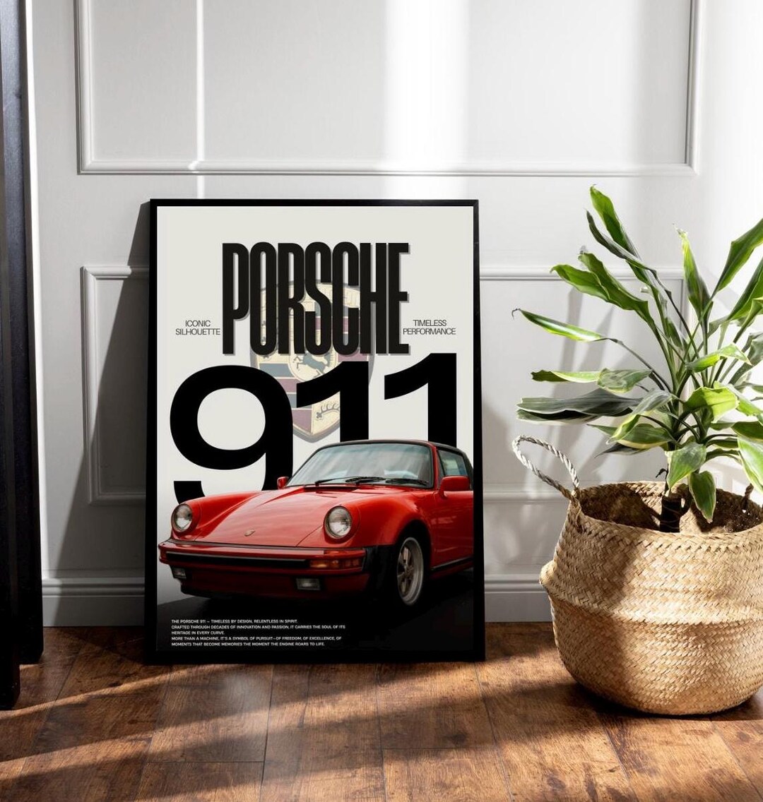 【TRIBAL】レガシー　ポスター Porsche 911 Legacy Poster - Etsy