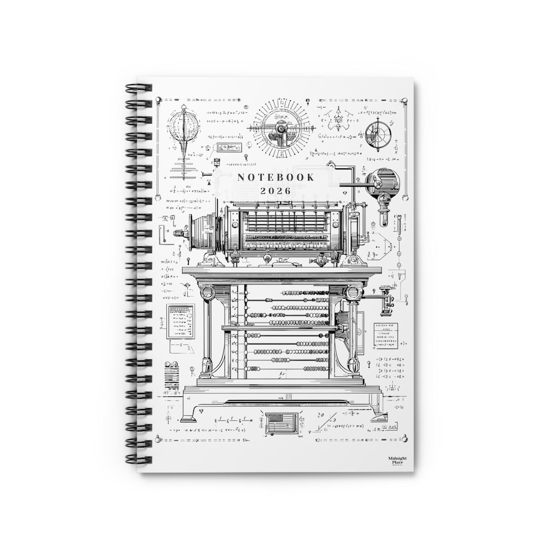 Mathematics Abacus Spiral Notebook - Ruled Line, Math Teacher Gift ...