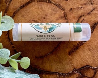 Organic Ingredient Beeswax Peppermint Unflavored Lip Balm 3-Pack: Natural Hydration