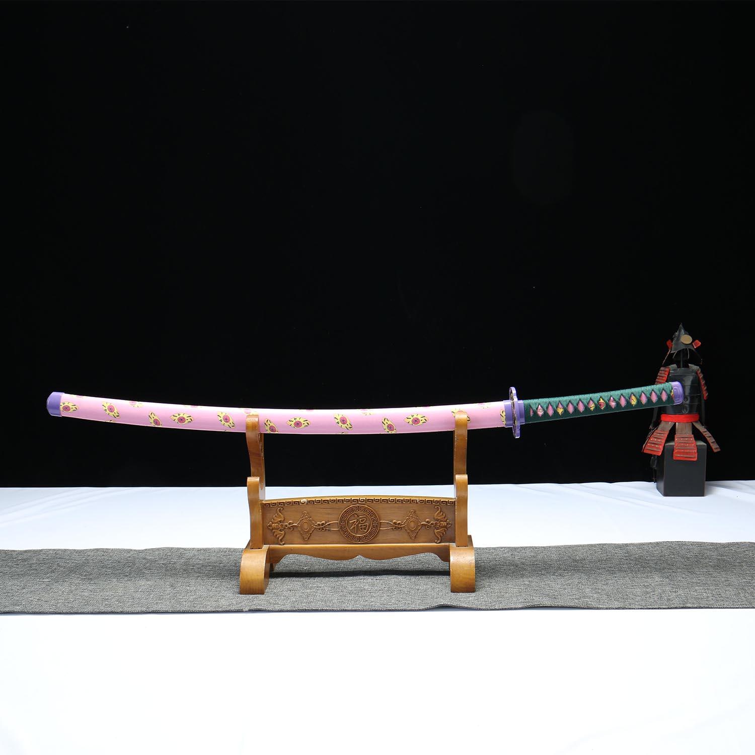 Handmade Kokushibo Katana – 1045 Carbon Steel, Demon Slayer