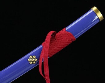 ワンピース ゾロ 閻魔刀 紫のアニメ刀 コスプレ小道具 手作り装飾刀