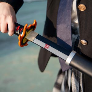 Handmade Tanjiro Hinokami Kagura Katana | 1045 Carbon Steel Demon Slayer Sword