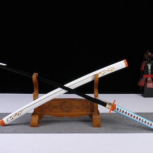 Demon Slayer Katana Replica - Handmade Full-Tang Anime Sword, Premium Japanese Style Cosplay Blade - Collector&#39;s Display Gift