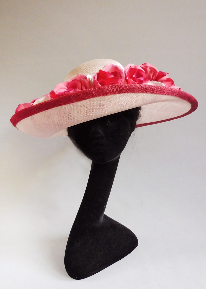 Made With Passion Derby Hat in Multiple Shades of Pink Size Etsy
