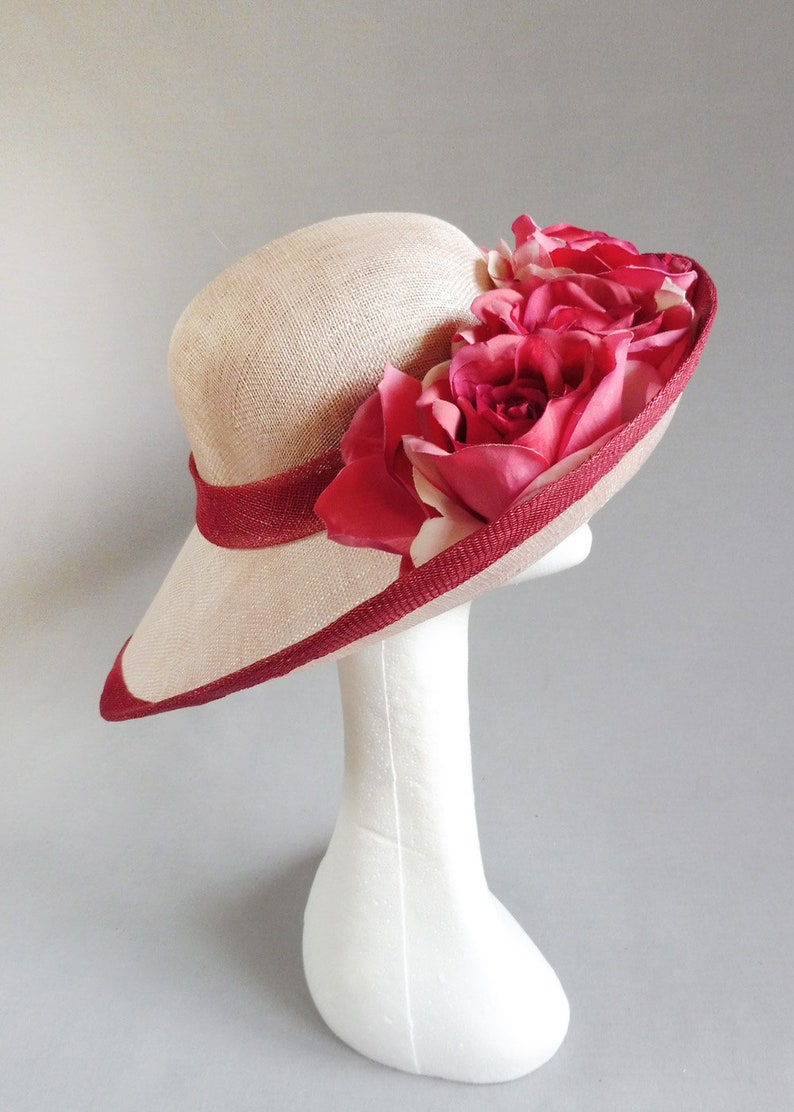 Made With Passion Derby Hat in Multiple Shades of Pink Size Etsy