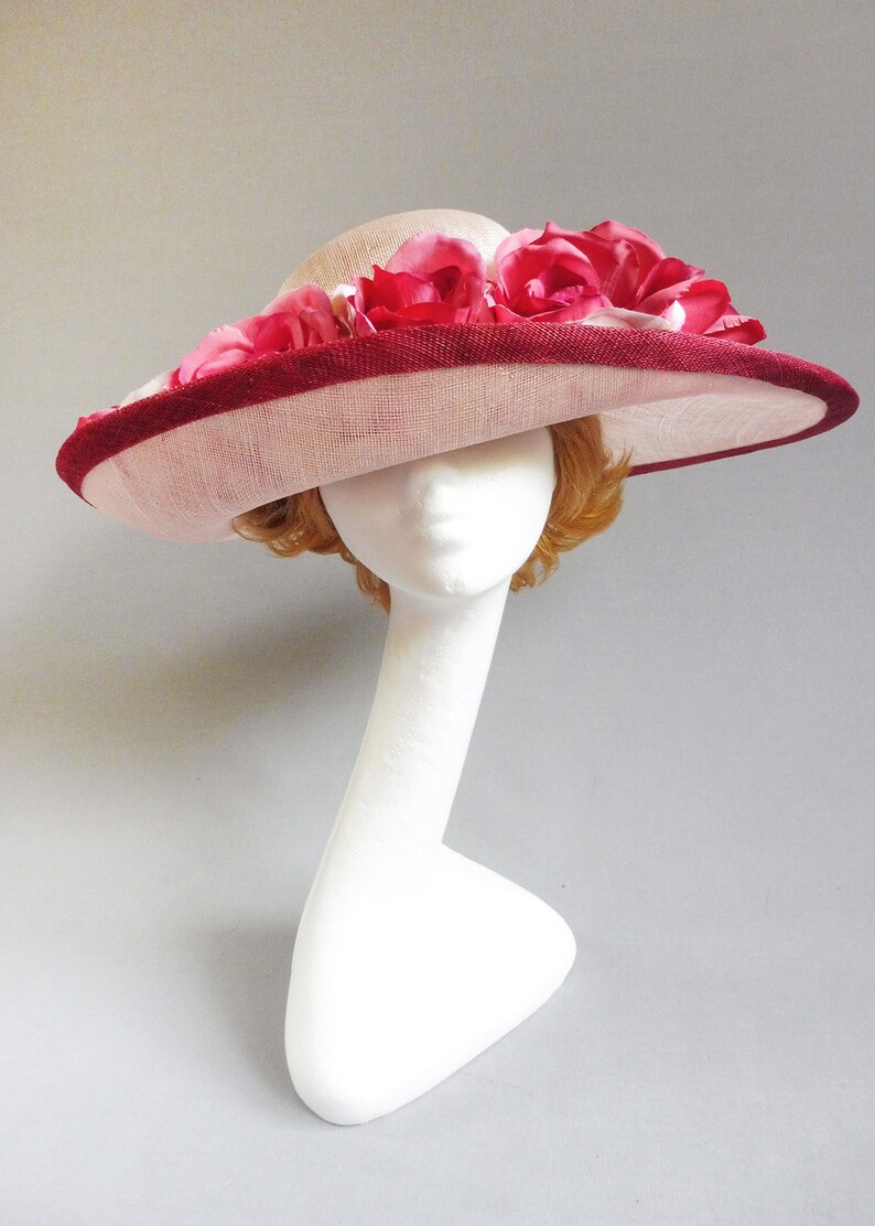 Made With Passion Derby Hat in Multiple Shades of Pink Size Etsy