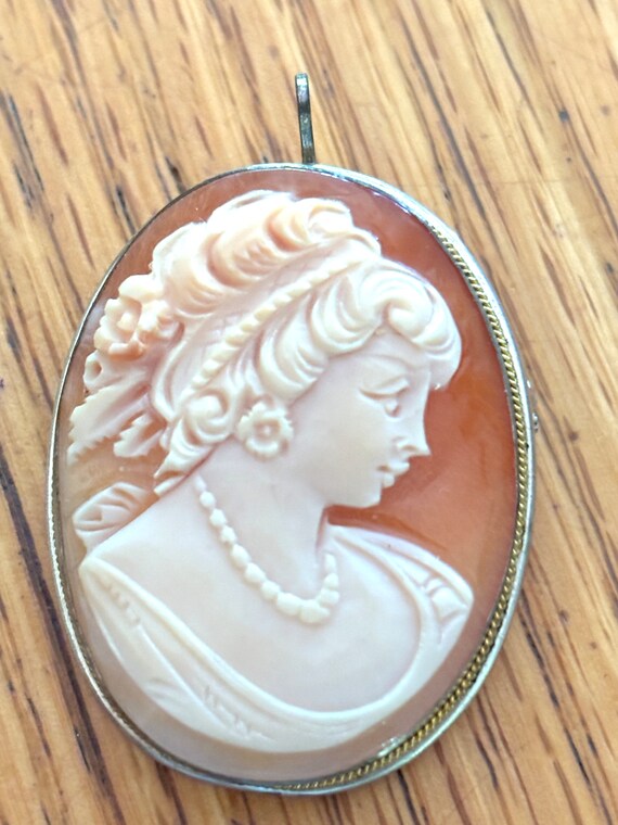 Cameo Signed by the Artist and Marked Sterling From Italy