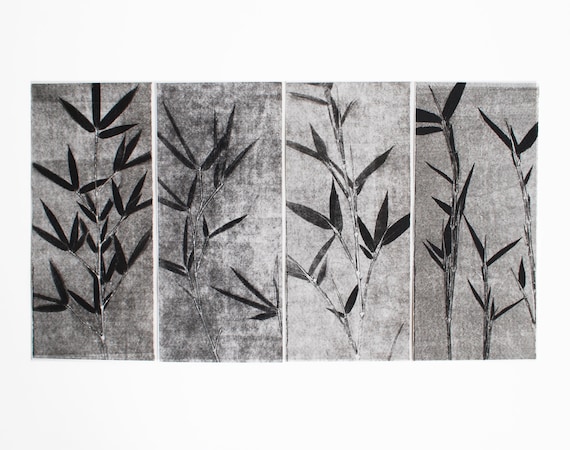 Modern Art Contemporary Art Original Etching Bamboo Zen Etsy Modern Art Contemporary Art Original Etching Bamboo Zen Etsy