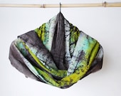 Handpainted Baumwolle Schal, einzigartig, eine Art Schal